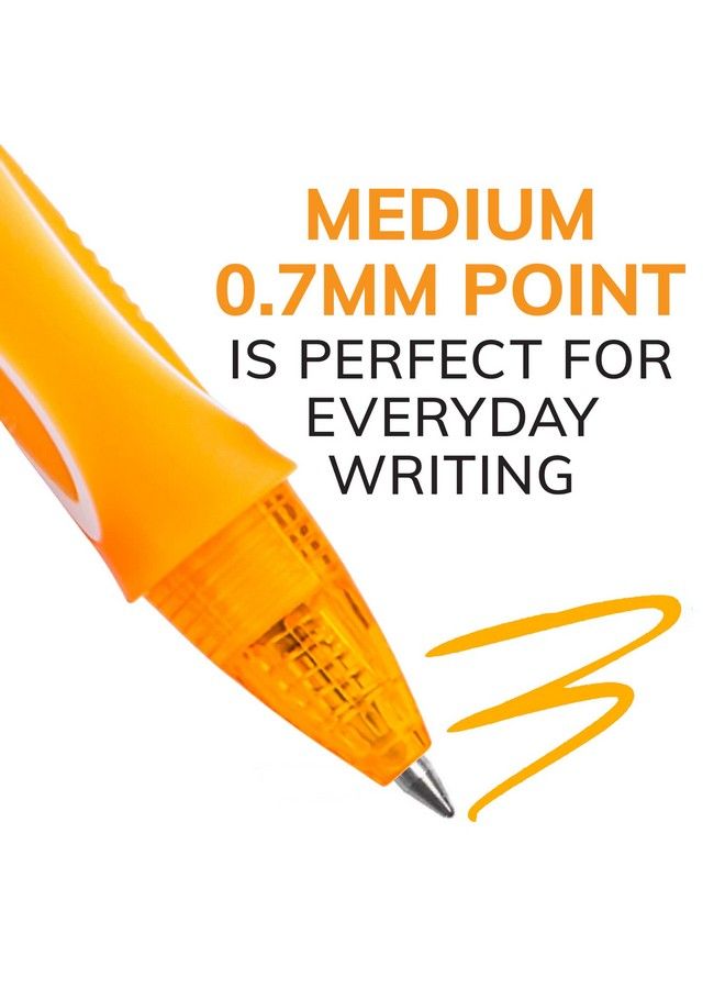 Bic ® Gelocity Quickdry Retractable Gel Pens Medium Point 0.7 Mm Assorted Colors Pack Of 8 - Image 4