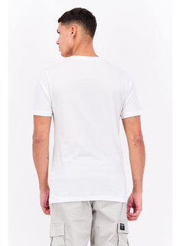 LOTTO Men Sportswear Fit Short Sleeves Brand Logo T-shirt, White  - Image 3