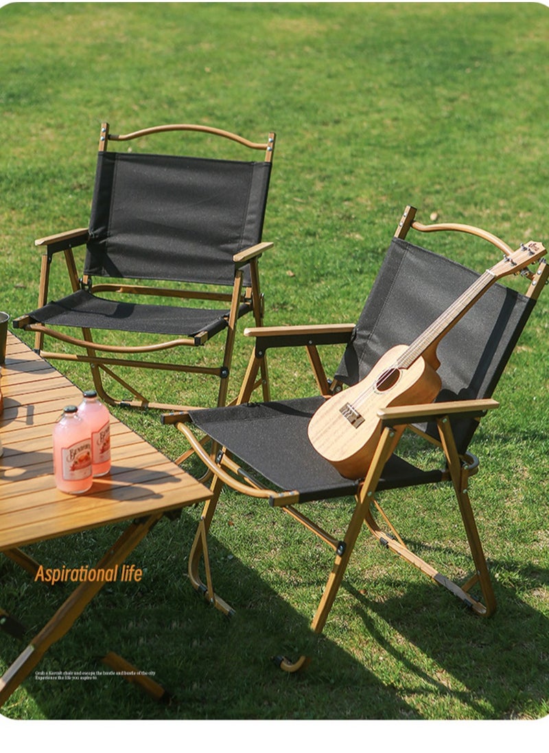 CityRiya-Long Portable Camping Chair Outdoor Folding Camping Chair Fishing Picnic Chair Beach Chair Garden Chair Camping Chair Ultralight Backpacking Chair for Lawn BBQ Backpacking Hiking Travel  - Image 3