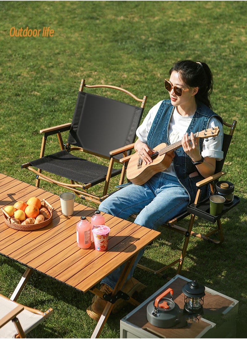 CityRiya-Long Portable Camping Chair Outdoor Folding Camping Chair Fishing Picnic Chair Beach Chair Garden Chair Camping Chair Ultralight Backpacking Chair for Lawn BBQ Backpacking Hiking Travel  - Image 4