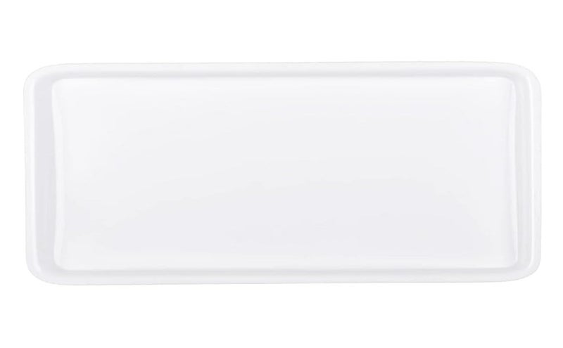 PAUL SONS White Acrylic Rectangular Unbreakable Serving Tray Size:18x10 (Pack of 1Pc) (1, White, 18"x10") - Image 1
