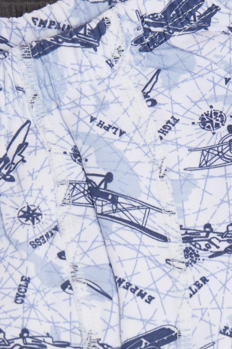 كاتامينو Boy Boxer 2-Pack Sky Themed Airplane Pattern 1-12 Years, Mixed Color