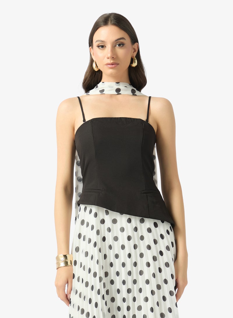 Style Cheat Bandeau Pleated Dress - Image 3