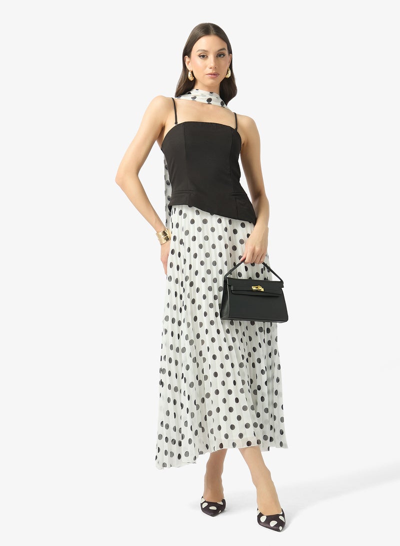 Style Cheat Bandeau Pleated Dress - Image 5