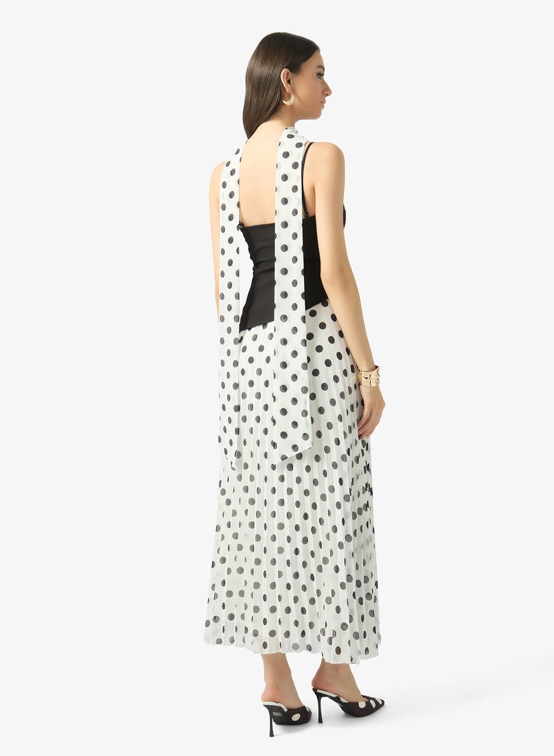 Style Cheat Bandeau Pleated Dress - Image 2