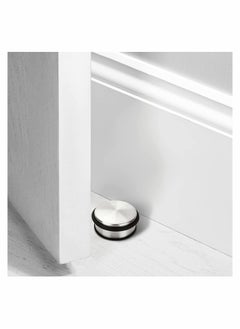Excefore 4 Pcs Stainless Steel Door Stoppers, Heavy Duty Chrome Door Stopper with Rubber Buffer Ring, Metal Round Door Stoppers for Floor, Safety Door Wedge for Home Office  - Image 5