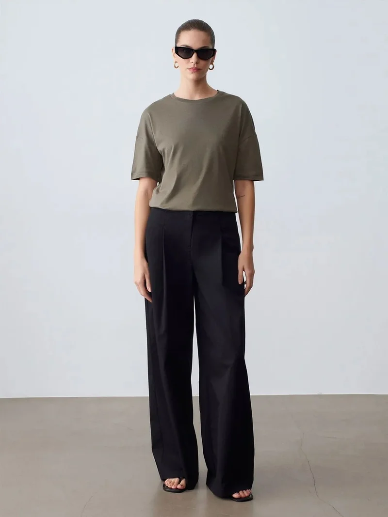 Dilvin DILVIN Women's Cotton Crew Neck T-Shirt