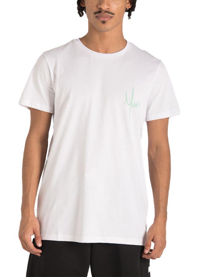 Marco Bergamo White 'Music' Print T-Shirt  - Image 2