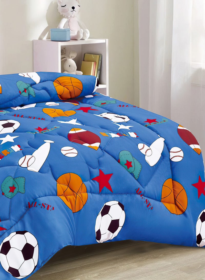 Ming Li 3-Piece kids Medium Filling Comforter set Reversible Bed Set Single Size 170x220 cm for Boys & Girls - Image 4