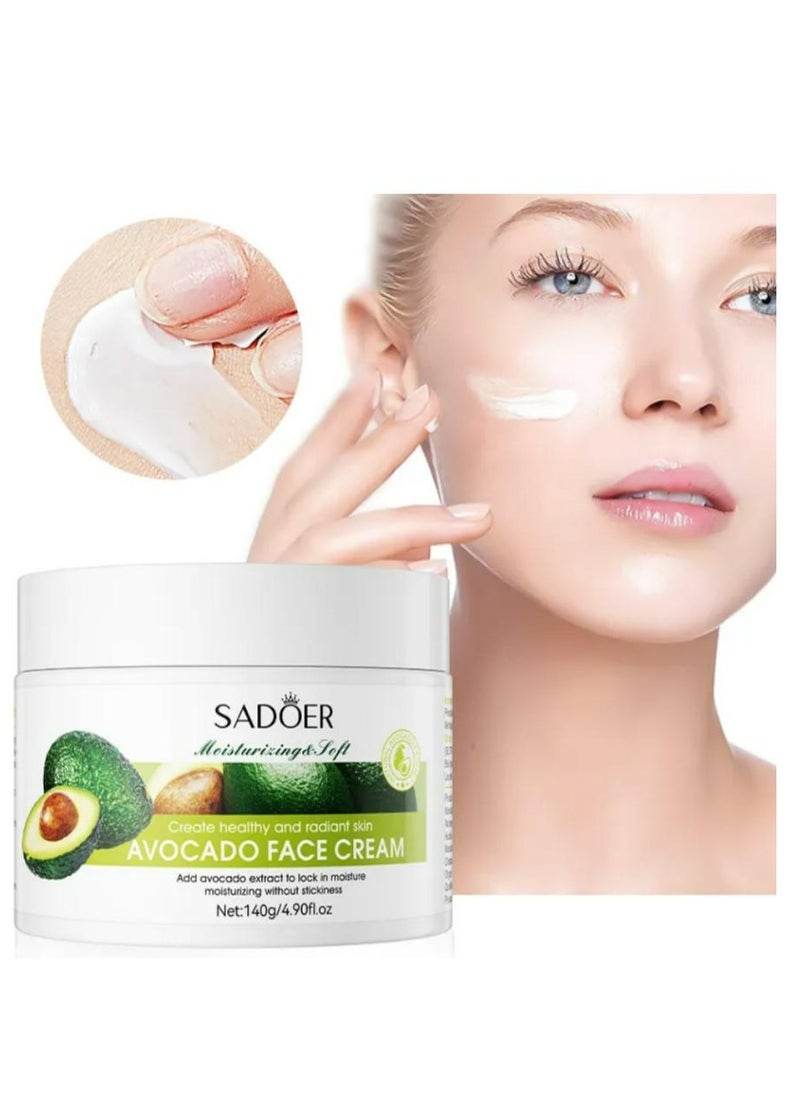 SADOER - Avocado Face Cream 140 g - Image 1