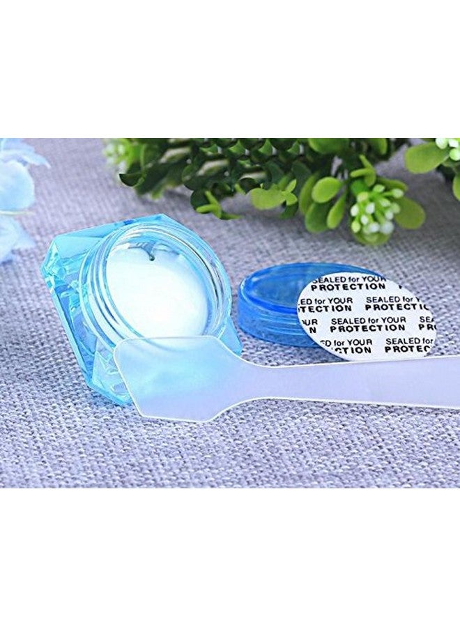 erioctry 100 Pcs Disposable Plastic 3.2 Spatulas Makeup Cosmetic Mask Frosted Tip Spatula Skin Care Facial Cream Spatula For Mixing And Sampling - Image 3