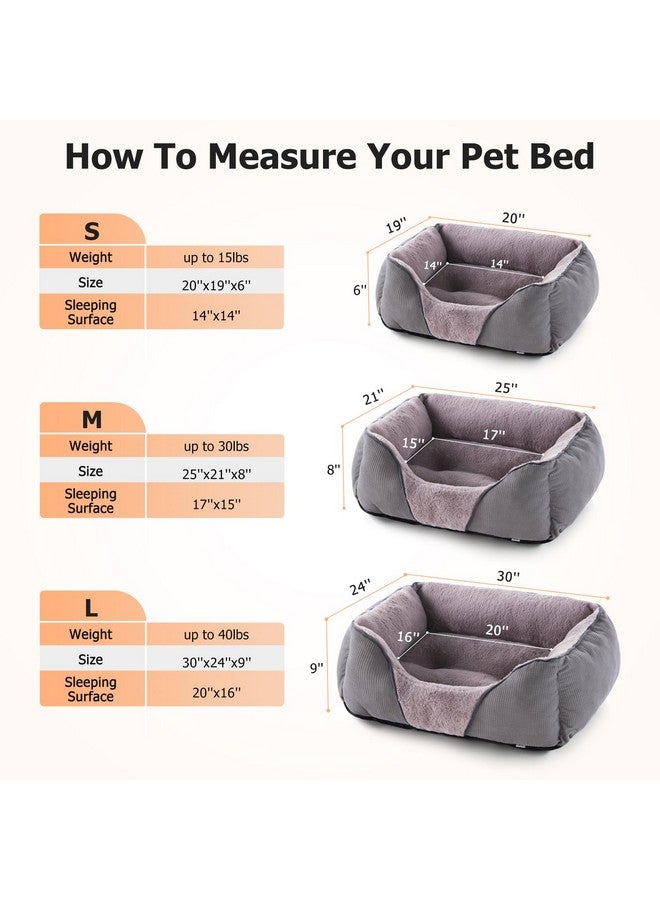 MIXJOY Washable Pet Beds for Dogs and Cats, Soft Orthopedic Puppy Bed With Anti-Slip Bottom, Calming Cuddler for Small Pets (20x19in, Grey) - Image 4
