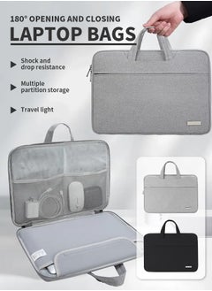 Generic 180° Opening and Closing Design Laptop Bag,Water-Resistant Computer Case,Adopts Luggage Strap Design,for Business and Travel  - Image 2