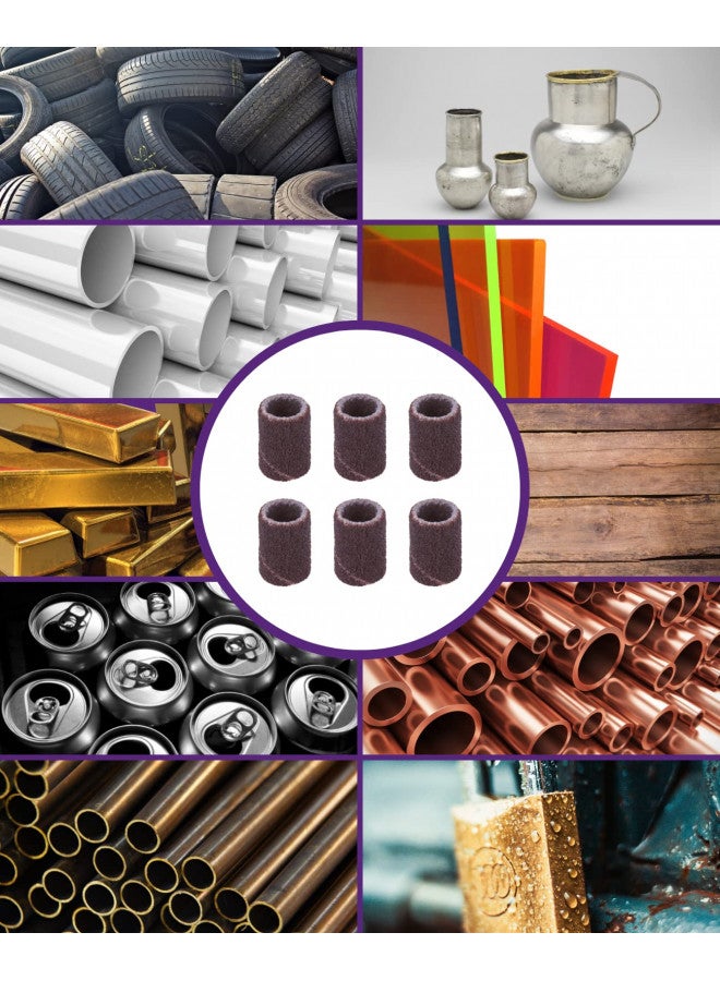 Dremel 438 Sanding Bands Multipack, 6 Sanding Bands (6,4 mm - Grit 120) for Sanding, Shaping and Smoothing Wood and Plastic Materials - Image 1