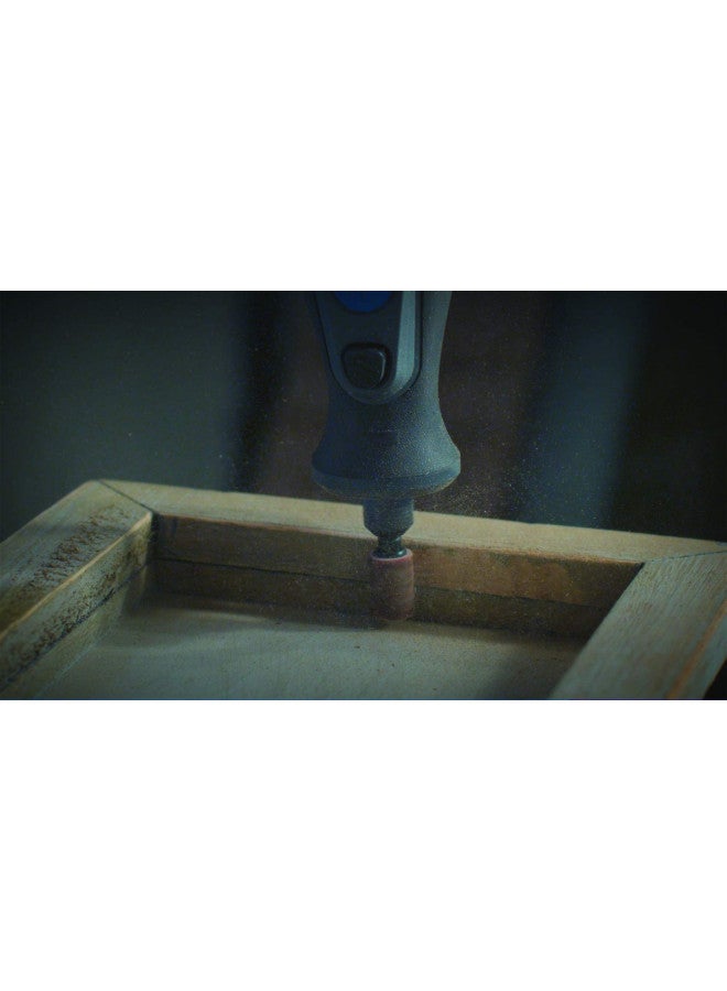 Dremel 438 Sanding Bands Multipack, 6 Sanding Bands (6,4 mm - Grit 120) for Sanding, Shaping and Smoothing Wood and Plastic Materials - Image 3