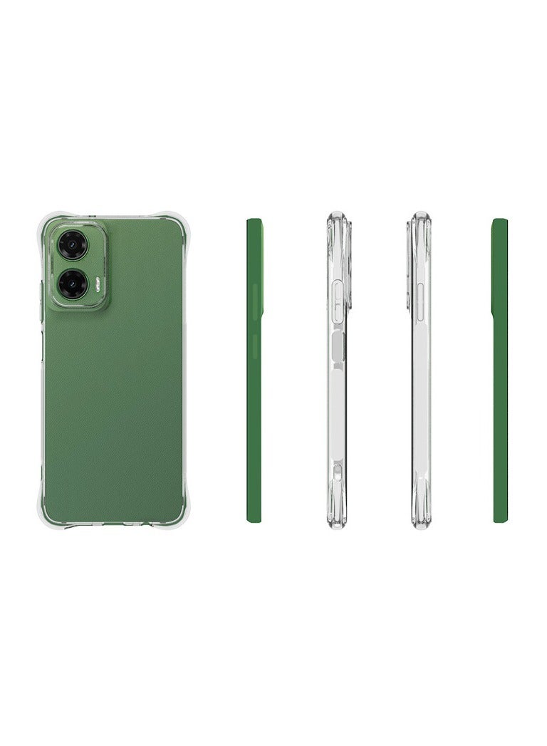 2 in 1 Motorola G35 5G Phone Case Cover & Screen Protector - Shockproof Clear Slim TPU Protective Phone Cover & Full Coverage Delicate Touch Tempered Glass Screen Protector for Motorola G35 5G - Image 2