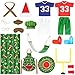 Glimin 1 Set Christmas Doll Accessories Kits 2026 Includes Apron Chef Hat Hammock Swing Sleeping Bag Bathrobe Sweater Dress Headwear Scarf Ear Muffs Eye Mask Glasses ShoesFootball - Image 2