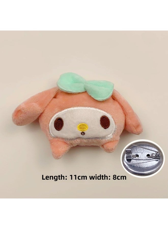 Fabric Cartoon Accessories Yugui Dog Accessories DIY Headdress Accessories Hair Accessories Shoes And Socks Package Cartoon Head-Color:Melody (large) Brooch  - Image 1