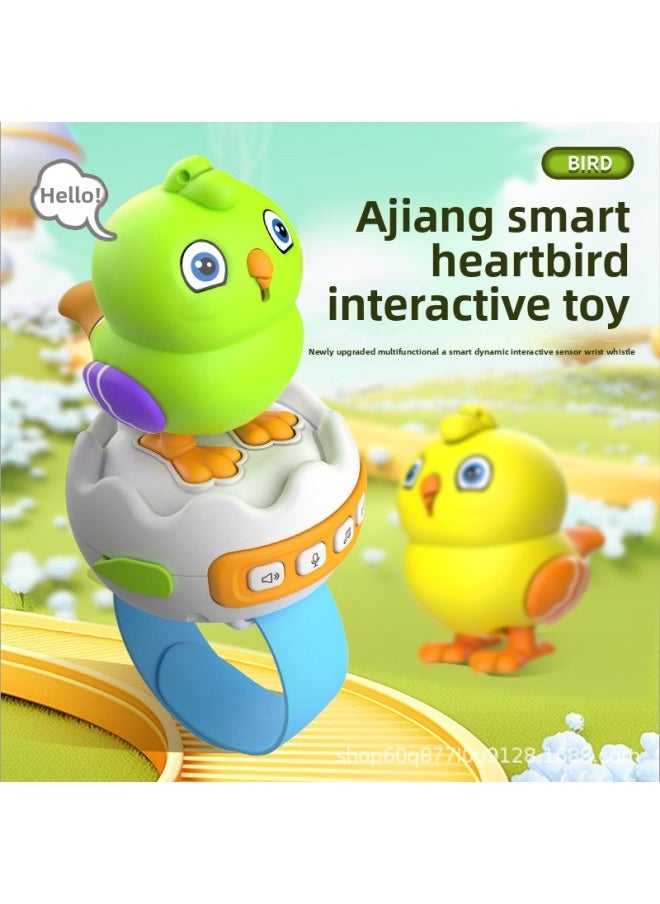 Children's Goo Goo Bird AI Intelligent Voice Dialogue Learn To Speak, Singing And Dancing Multifunctional Chick Simulation Toy-Color:Ai Smart Gugu Bird [yellow]