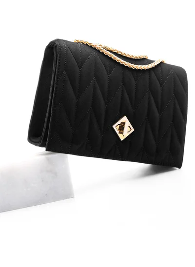 MARJIN Women's Gold Color Chain Shoulder Bag Delbin