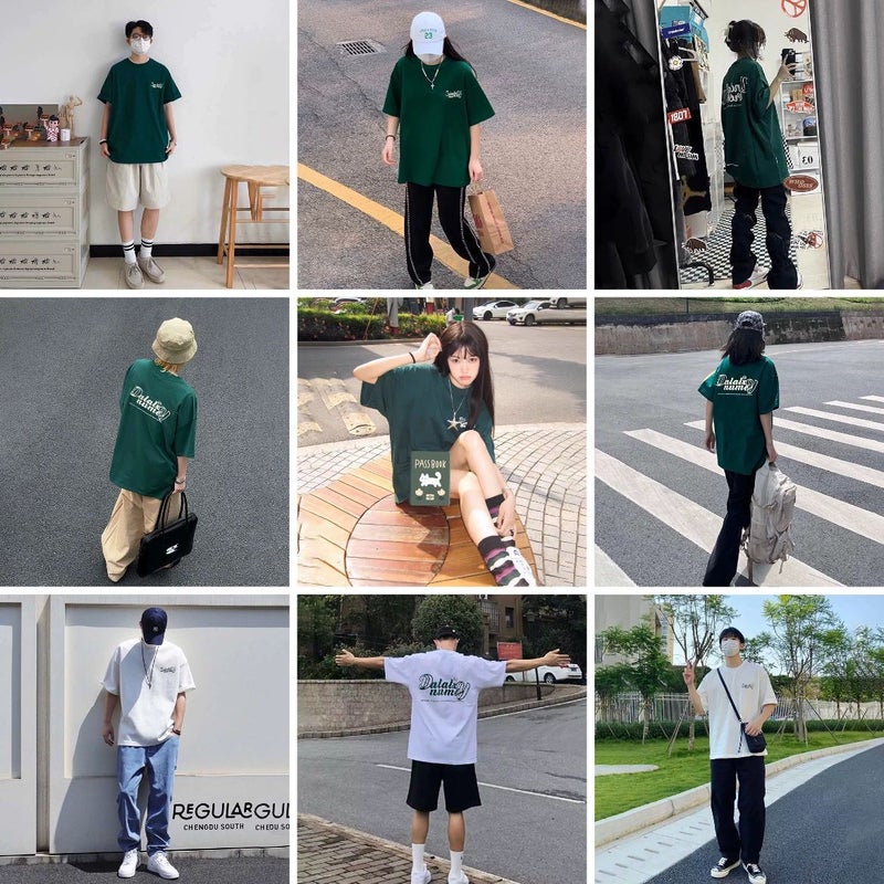 Dark Green Short Sleeve T-Shirt Men'S Summer American Retro 220G Blockbuster Fashion Brand Oversize Men'S Jacket - Image 5