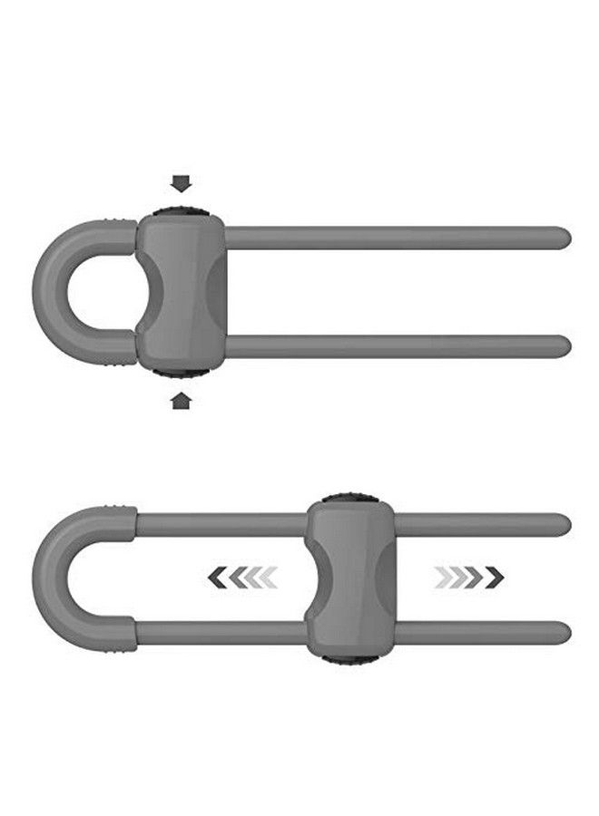 iDream Baby Safety U Shaped Cabinet Lock Childproof Latches For Cabinet Door Drawer (Pack Of 2) - Image 4
