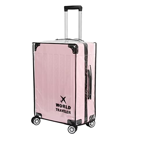 FABULWAY Suitcase Cover Clear PVC Luggage Protector Cover Transparent Travel Luggage Covers for Suitcase waterproof Wheeled Suitcase Cover (28") - Image 1