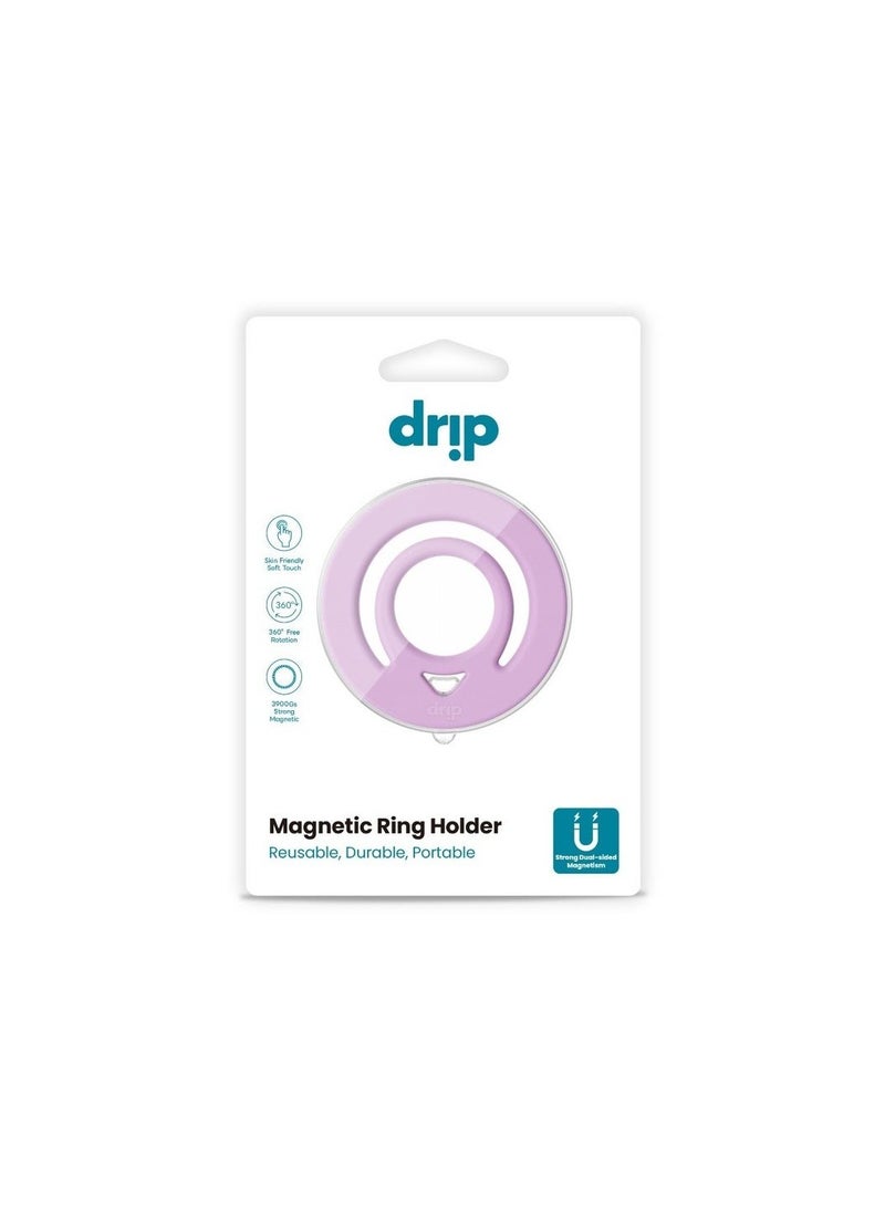 DRIP Magnetic phone grip with a ring design made of silicone, keeps your device stable and comfortable.Suitable for use as a stand or a secure grip that prevents slipping and provides better phone control. - Image 3
