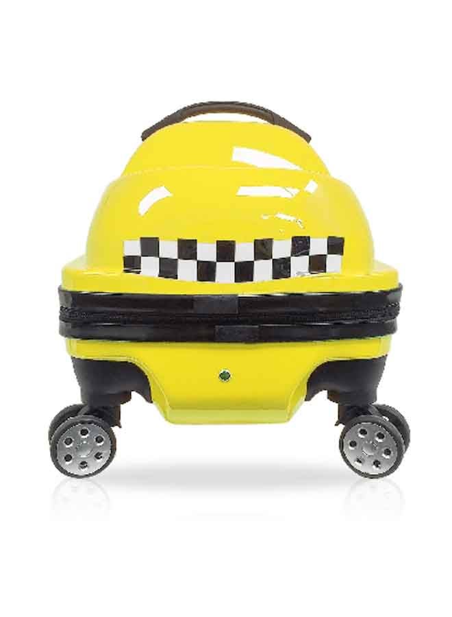 توتشي حقيبة سفر للأطفال بمقبض تلسكوبي بتصميم سيارة سباق أنيقة باللونين الأصفر والأسود 20 إنش T0397 - Image 3