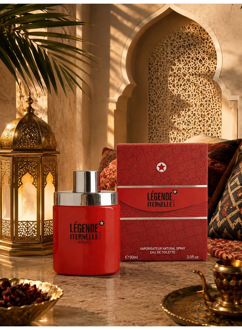 في في لوف V.V.LOVE / LÉGENDE ÉTERNELLE / عطر خشبي فاكهي (أو دو تواليت) 90 مل / مناسب للرجال والنساء - Image 3