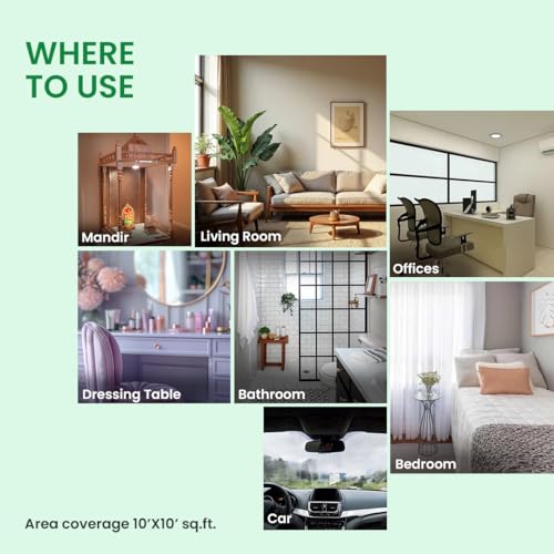 Sugandhim Mogra (Jasmine) Fragrance Diffuser 10ml, Strong Long-Lasting Aroma Diffuser Oil for Living Room, Bed Room, Office, Car| Multi Purpose Humidifier Natural Aroma Oil for Home Fragrance - Image 5