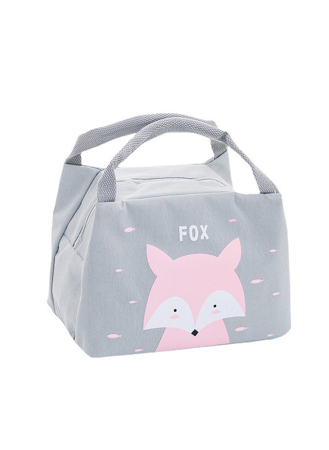 Lunch Bag Fox Printed Thermal Lunch Bag Bento Bags Cute Lunch Tote Bag Lunch Box Bag for Work Picnic  - Image 1