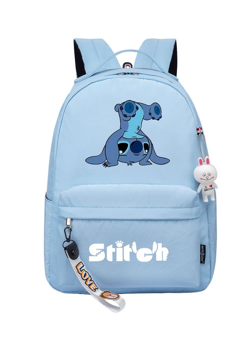 STITCH Cartoon Youth Large Capacity Backpack For Men and Women