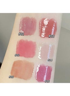 LuckNest 3 Colors Jelly Lipstick Gift Set Tinted Heart Shape Lip Stain Lip Gloss Mirror Hydrating Jelly Love Lipstick Moisturizing Tinted Lip Balm Vivid Color Glossy Lip Makeup For Girls (B)  - Image 4