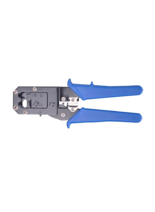 ابلس أداة متعددة الوظائف لكبس كابلات الشبكة (RJ45 وRJ11 وRJ12) – كماشة كبس كابلات إيثرنت (LAN) مزودة بقاطع ومقشر للأسلاك، مخصصة لكابلات الإنترنت والهاتف (Cat5 وCat5e وCat6) والموصلات المعيارية (Modular Plugs). - Image 4