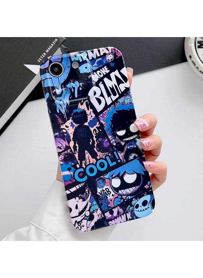 S-TOP Case For iPhone SE 2022 / 2020 / 8 / 7 Painted Pattern Precise Hole PC Phone Case - Image 1