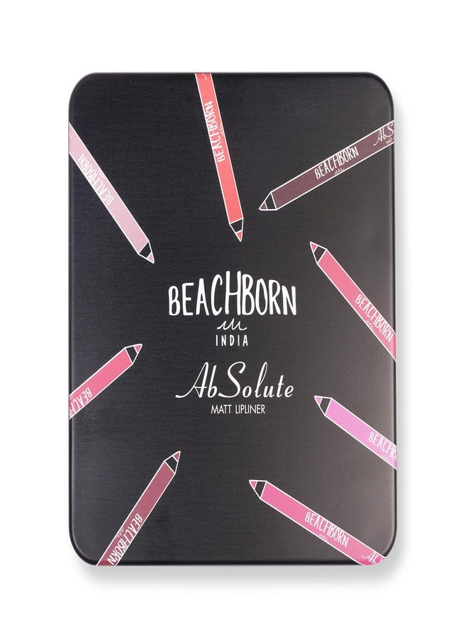 BEACHBORN INDIA Matte Liner with Tin Set of 12 | One Swipe Smooth Application | Long Lasting & Travel Friendly Lip Pencil | Multicolor |Smudge Free | Waterproof | Creamy Lip Liner Pencil| - Image 2