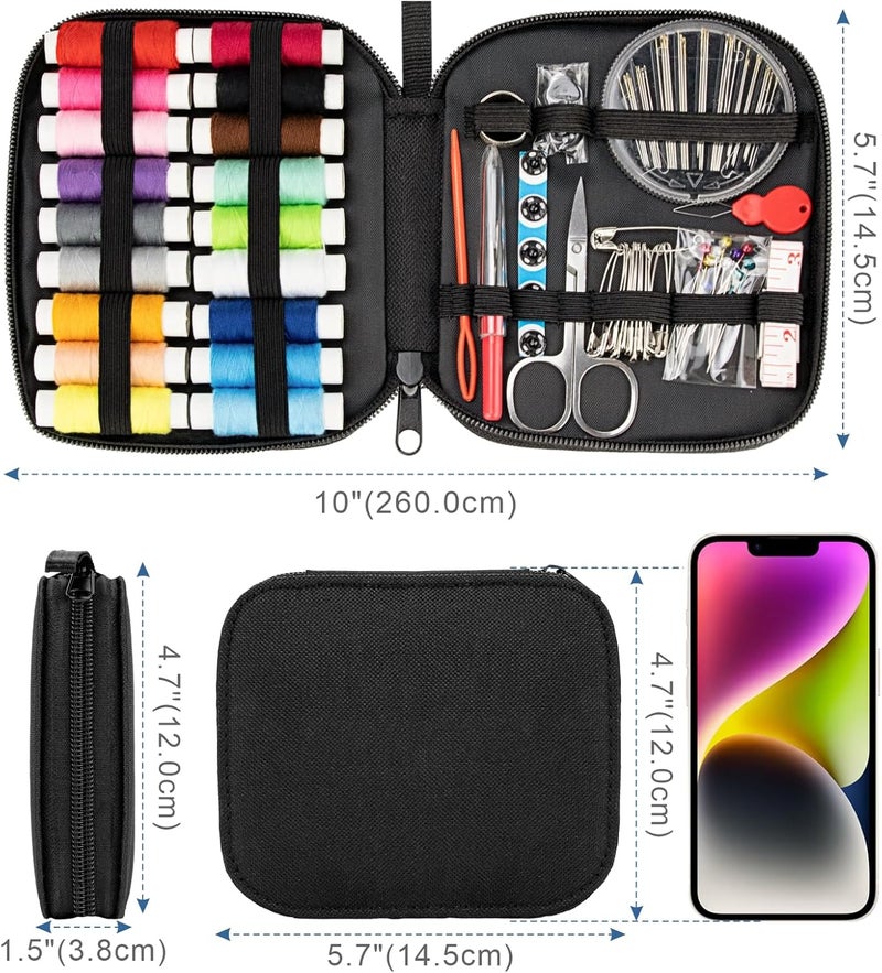OKOMER Sewing Kit, Sewing Kit for Adults, Needle and Thread Kit, Travel Sewing Supplies,Small Mini, Basic, Beginner, Gifts for Women,Stocking Stuffers for Teen Girls,Christmas Gifts for Grandkids, (M) - Image 4