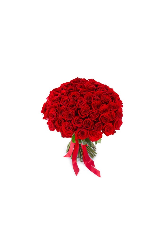 BYYU 75 Red Roses Bunch