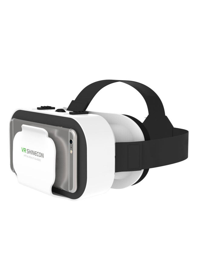 Generic Portable VR Headset Virtual Reality Glasses 3D Gaming Eyewear Lightweight Design For Mobile Devices Fashionable And Business Use-Color:5 Generation HD Version B01 Remote Control Headset  - Image 4