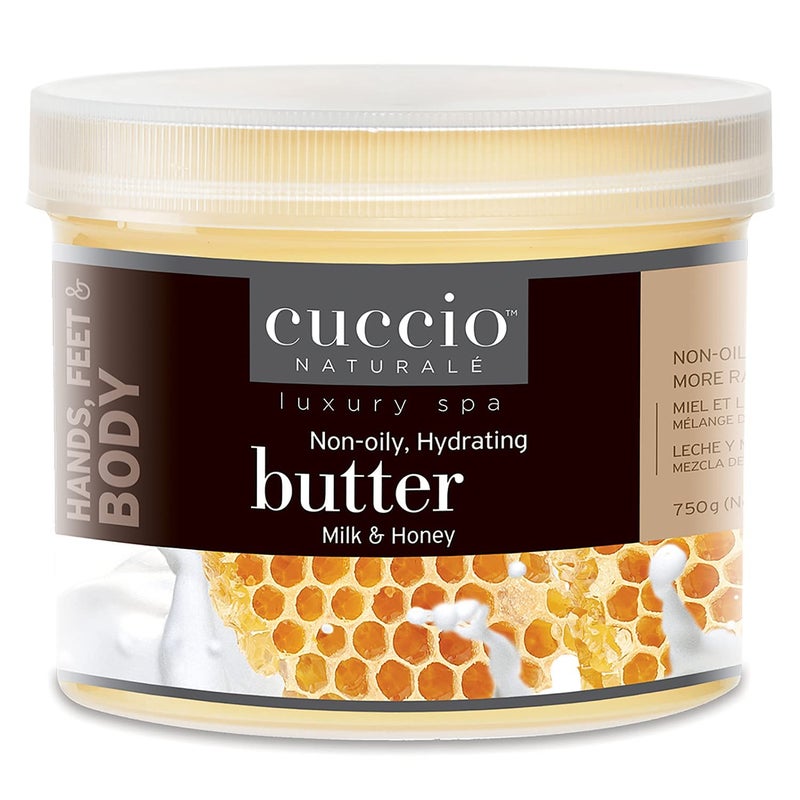 Cuccio Cuccio Naturale Milk and Honey Butter Blend  Ultra Moisturizing Cream for Hands Feet and Body  26 Ounces 