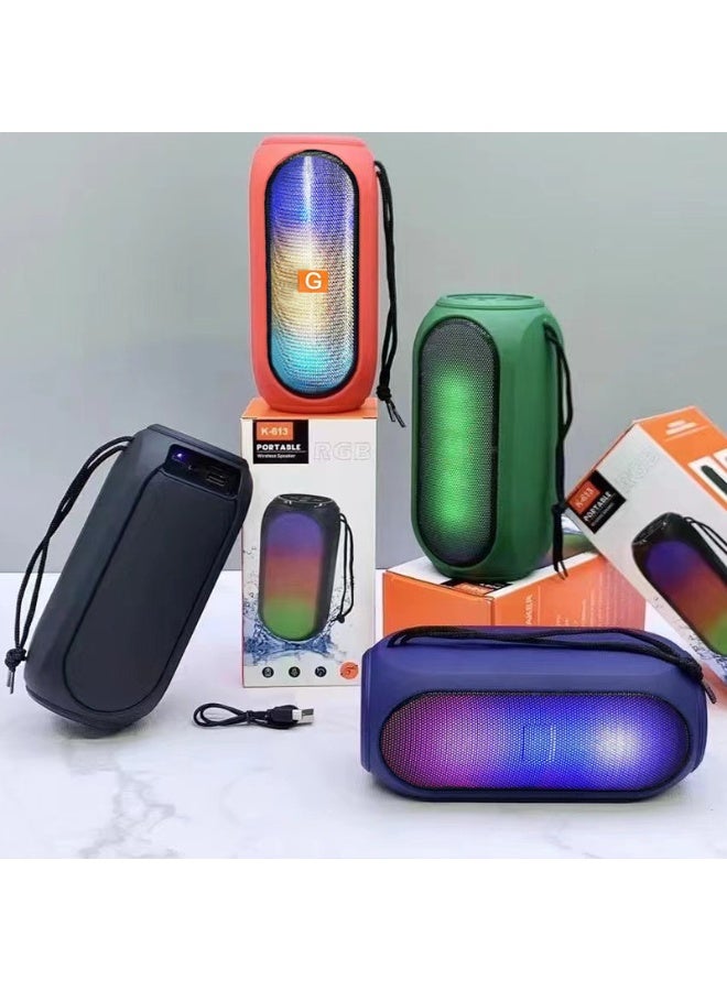 Loquat Bluetooth Speaker With Ambient Light Outdoor Portable Car Home Desktop Subwoofer Small Steel Mini Speaker - Image 3