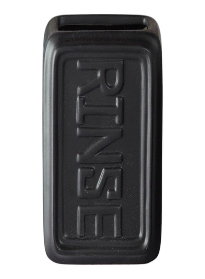 Kookee Ceramic Tumbler Holder - Stylish & Durable Bathroom Organizer (1 Piece) Black (09891-TM) - Image 1