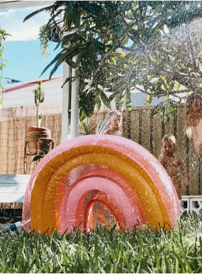 SUNNY LIFE Inflatable Sprinkler Rainbow - Peachy Pink