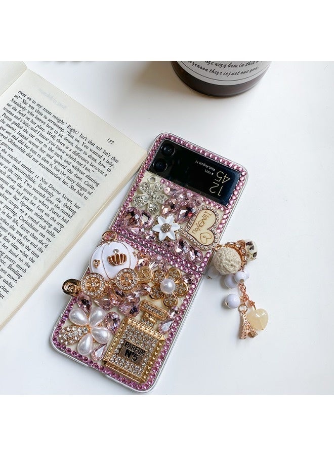 Suitable for Samsung Galaxy Z Flip5 phone case, rhinestone design, shockproof and drop-resistant. - Image 1