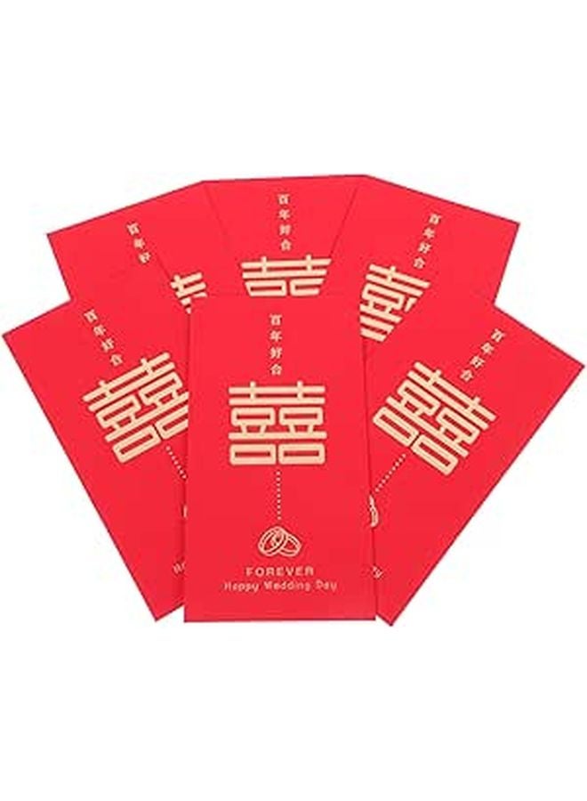 Traditional Chinese Large Red Envelopes 6pcs Wedding Money Packets For Ceremony Gifts - Image 1