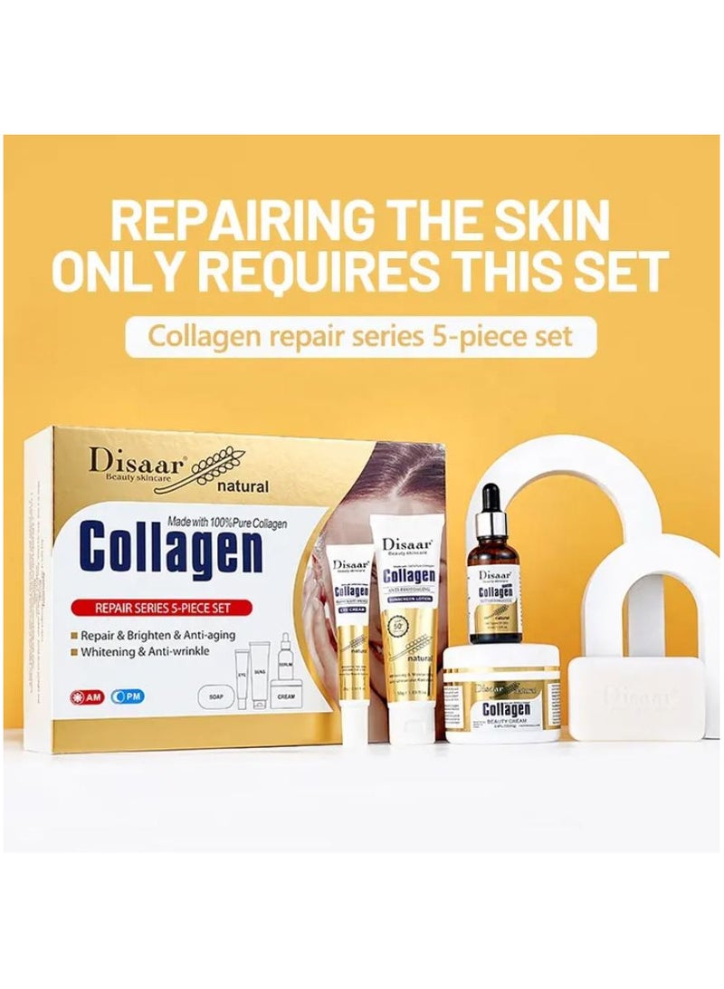 Disaar Made with 100% Pure Collagen Anti-aging Whitening Brightening Skin Care Set - Image 5