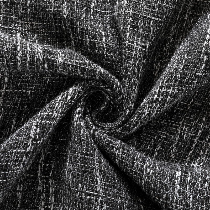 Fhberni Heavy Weight Round Tablecloth, Decorative Solid Color Table Cover, Cotton Linen Table Cloth Kitchen Dining Home Tabletop Decoration, Dark Grey 48 inch (Recommended for table sizes up to 32 inches) - Image 5