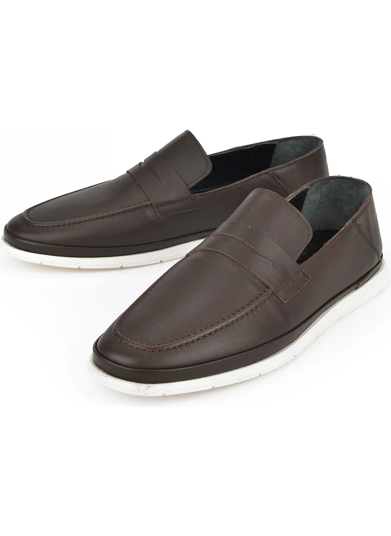 زيا , Men's Leather Shoes 131498 1601 Brown
