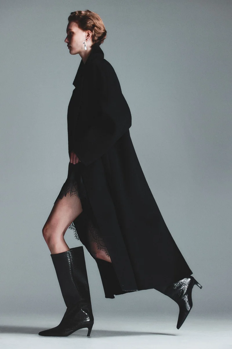 اتش اند ام بووت جلد بساق يصل للركبة